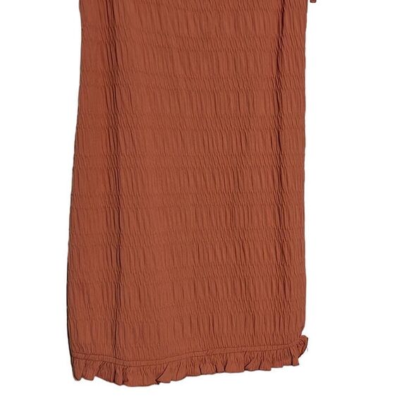 Sundress Junior’s Size Large Speechless Tie Shoulder Puckered Knit Mauve NEW - Picture 3 of 9